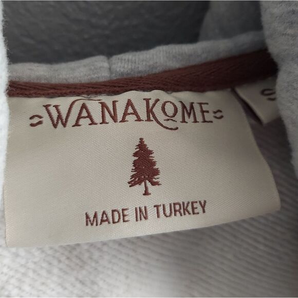 Wanakome Gray Neva Half Zip Hoodie Small - Picture 7 of 8